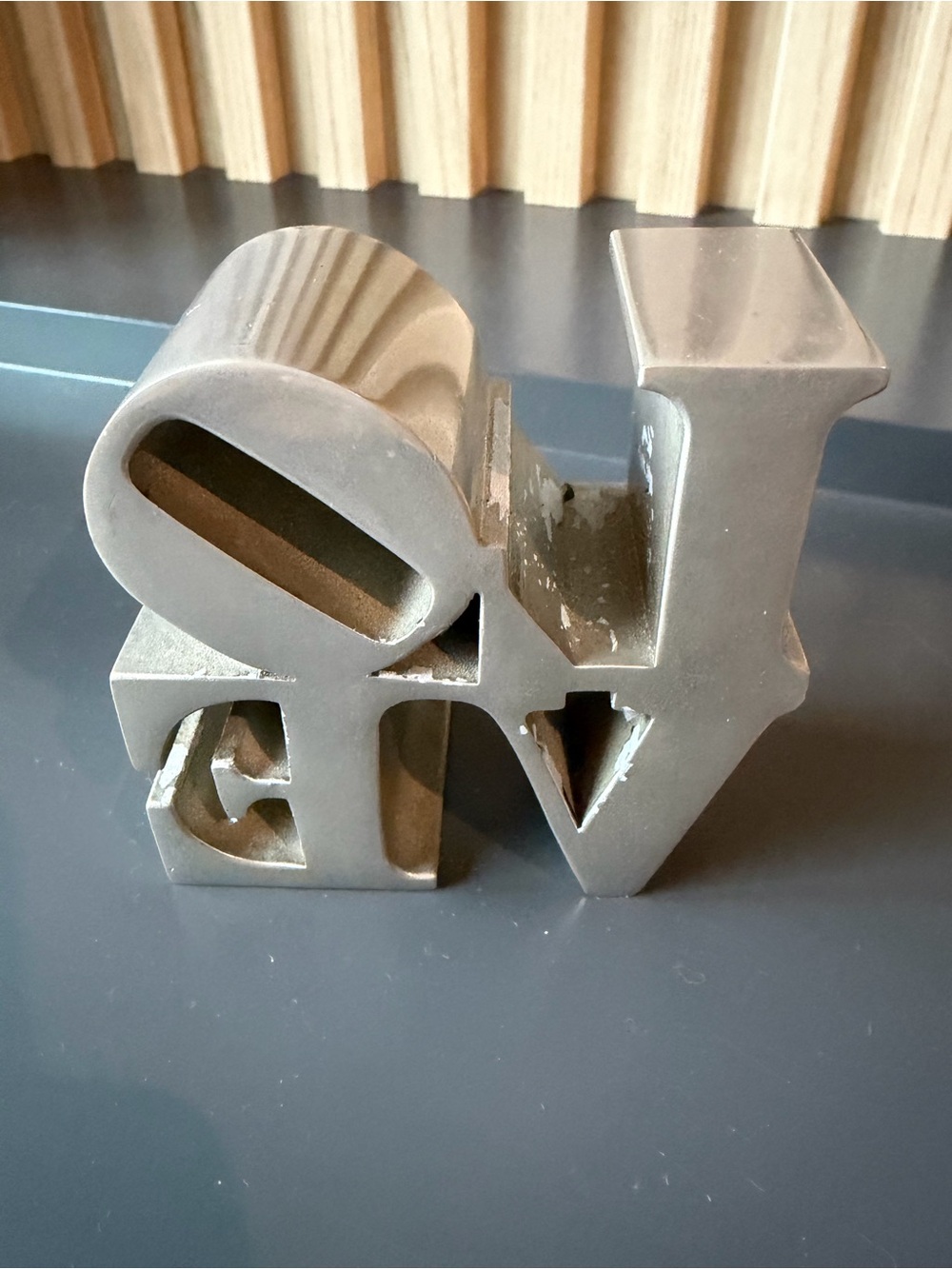 LOVE Metal Decorative Sculpture - Picture 3 of 4